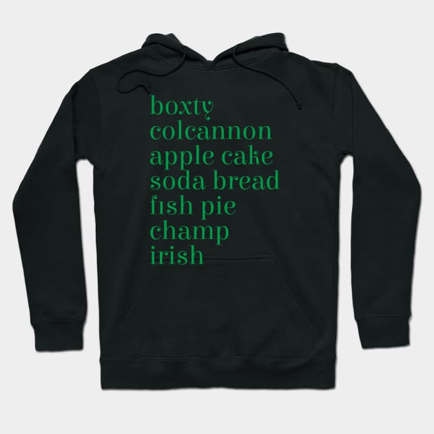 Irish Food Hoodie by Eire